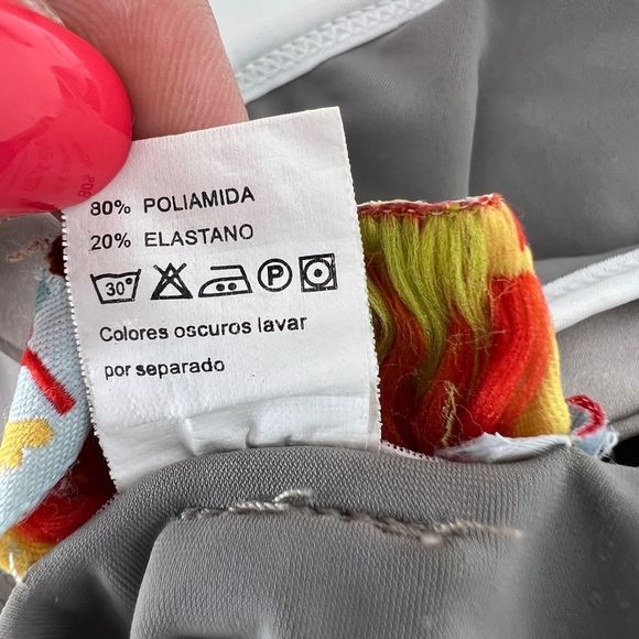 Lourdes Olaire one piece swim suit girls size 4T 4 toddler gray white - Picture 6 of 9